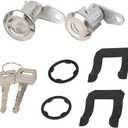 X AUTOHAUX Pair Door Lock Cylinder with 2 Keys for Ford for Ranger 1983-1991 for Ford E-150 E-250 for Mercury for Mazda Truck SUV DL3 / F1435 / F1480A / 2DLK6 / DLK9