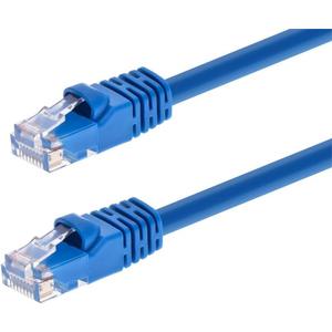 Monoprice 14FT 24AWG Cat6 550MHz UTP Ethernet Bare Copper Network Cable - Blue
