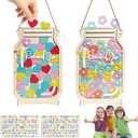 2 Pack Reward Jar for Kids, Heart and Flower Design with Colorful Letter Stickers, Reward Jar Magnetic System for Good Habits, Home School Potty Training Chart, Positive Behavior Incentive Tool