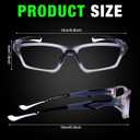 Tallew Lensless Protective Glasses with Travel Case Sport Goggles with dinkball Player Sports Glasses