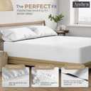 100% Organic Cotton Sheets King Size - 4 PC Organic King Size Sheets Set - Soft, Comfy, Breathable & Cooling - 16 Deep Pockets, Easy-Fit, Extra Soft Percale Bedding Set - White