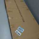 4 ft. Short White Temporary Cardboard Folding Screen - 4 Panels