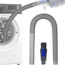 Dryer Vent Cleaner Kit Compatible with Shark IX141 IZ462H IZ483H IZ363HT IZ361H IZ163H IZ362H Pet Cordless Stick Vacuum Attachment Dryer Vent Lint Remover Hose Attachment