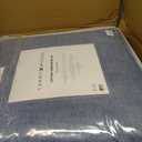Tommy Hilfiger - Full/Queen Comforter Set, Textured Cotton Plain Weave Bedding with Matching Shams, Reversible, Medium Weight for Year-Round Use, Oeko-Tex Certified (Dark Blue)