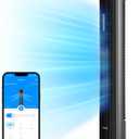 GoveeLife 42'' Tower Fan for Bedroom, Smart Floor Fans with 150 Adjustable Oscillating, APP & Voice Control, 5 Modes 12 Speeds up to 26ft/s, 24H Timer, 27dB Quiet Fan for Cooling Home Office Silver