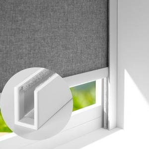 ZSTARR U Channel Aluminium Alloy Light Blocking Strips for Roller Blinds Light Gap Blockers Window Shades Side Rail Tracks Bedroom Sleep Nursery (White,58",2Pcs)