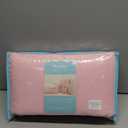 TILLYOU Cotton No-Gap Mini Crib Bumper Pads for Baby Pink 8x122 Inch