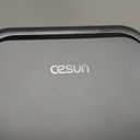 Cesun Small Bathroom Trash Can with Lid Soft Close, Step Pedal, 5 Liter / 1.3 Gallon Stainless Steel Garbage Can with Removable Inner Bucket, Waste Basket for Bathroom, Bedroom (Matte Black)