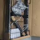 Ulif M1 Closet Storage Organizer System, 6 Tiers Heavy Duty Metal Garment Rack with 3 Expandable Hanger Rods, Wall Mounted Space Saver Suits from 5.4-8.7 ft. Width, 71.2H x 14D, 700LBS, Black