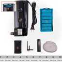 PULACO Aquarium Internal Filter 3 to 20 Gallons, for Turtle Tanks, Reptiles, Amphibians, Frog, Cichlids, Newt or Fish Tank