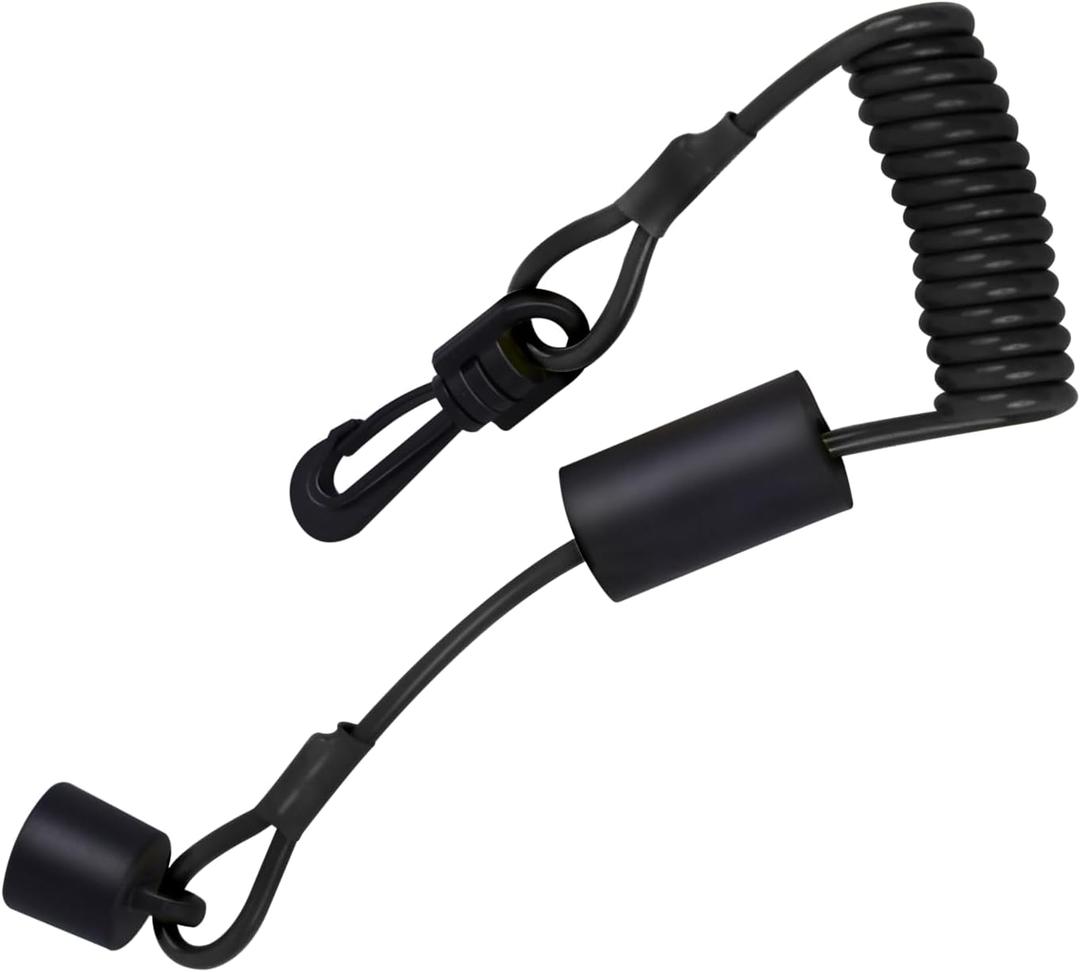SeDeplacer 515-177-057 Ignition Key Cap & floating clip on style lanyard Compatible with Seadoo with DESS, Fits For 1999-2014 GTI GTX RXT RXP XP CHALLENGER (2014 and prior) (Black)