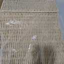 11x11x11 Cube Storage Bins Set of 4, Storage Baskets for Shelves, Natural