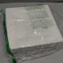 Qi Boo Square Paper Plates 10 Inch [50Pack] Compostable Eco Friendly Disposable Plates Heavy Duty, Biodegradable Recycled Bagasse Plates, Large Paper Dinner Plates, Sturdy White 10" Plate