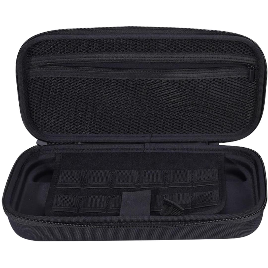 Nayubo Carrying Case for Nintendo Switch 2 2025, Hard Shell Protective Cover Portable Travel Pouch with 12 Game Cartridges Compatible with Switch 2 Console and Accessories (Black)