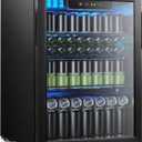 Electactic 95 Cans Beverage Refrigerator, 26 Bottle Mini Fridge, 2.7 cu.ft Drink Fridge Digital Temperature Control for Bottled Beer, Soda,Water