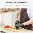 SWIFTLITE Black Vinyl Gloves, Food Grade Gloves Disposable Latex Free & Powder Free, Guantes for Cleaning Cooking Food Prep (1000, Small)