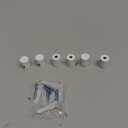 6 Pack Aluminum Swag Hooks for Ceiling Hanging, Swag Hook Super Load, White Ceiling Hooks for Hanging Lights, Ceiling Hook, Modern Ceiling Hooks for Pendant Light- Easy to Use (0.25'' Hole)