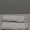 ZWJD Throw Pillow Covers 20x20 Set of 2 Striped Pillow Covers with Fringe Chic Cotton Decorative Pillows Square Cushion Covers for Sofa Couch Bed Living Room Farmhouse Decor, (Black)