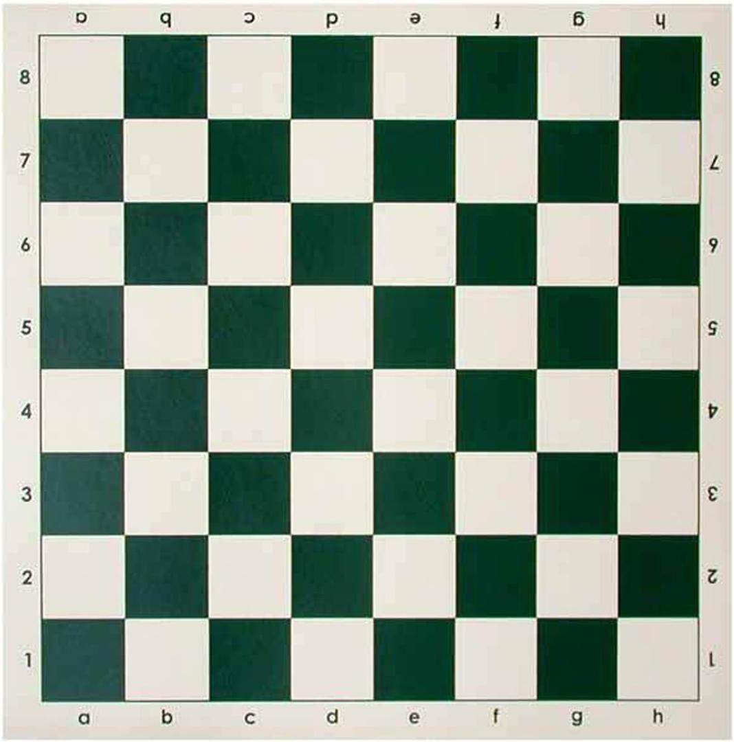 Tournament Roll Up Chess Board, Tournament Chess Mat Vinyl Portable International Chessboard, Non Slip and Waterproof Surface for Travel/Clubs (Chessboard only, 42cm/17inch)