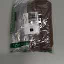 Casual Loose Fit V-Neck Tee Women's Solid Color Short Sleeve Regular Sleeve
, Brown, M