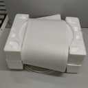 28.75"Silver Table Lamps Set of 2, 3 Way Touch Control Living Room Lamps with USB A+C Ports & Outlets , Modern Bedside Lamps, Elegant Metal Nightstand Lamps for Bedroom Office End Table Decoration