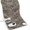 Deepsoon Heating Pad,Electric Heating Pads for Back,Neck,Abdomen,Moist Heating Pad for Shoulder,Knee,Arms,Legs,Dry/Moist Heat & Auto Shut Off,Christmas Gifts for Men and Women,Leopard Print,24x12 Inch
