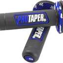 '7/8'' Motorcross Handle Grips Dirt Bike 22mm 24mm Truster Grips Motorcycle Ergonomic Bar End Non Slip Grip Gel Gep Scooter Cruiser Racing Mountain' (Pro taper, Black Blue)