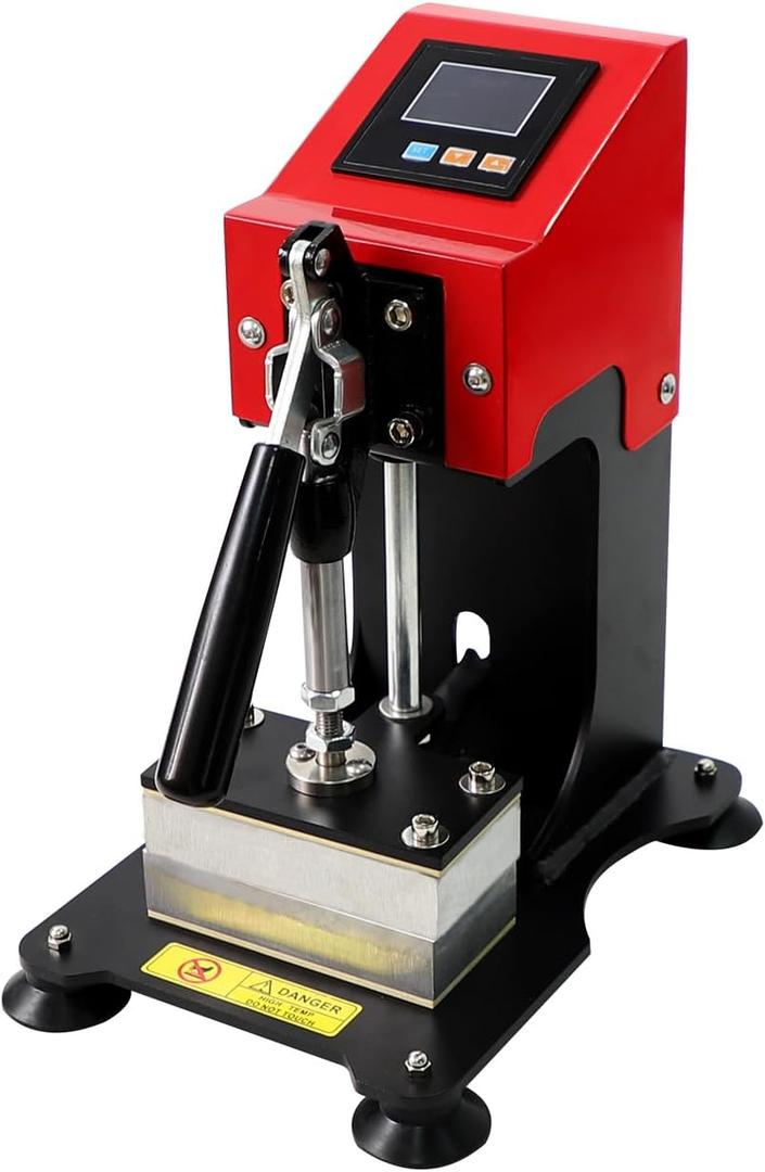 Mini Manual Heat Press Machine,Dual Heated Plates Hot Press Machine 110V 400W LCD Controller for Heat Transfer,Sublimation Print and More