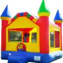 HeroKiddo 13'x13' Commercial Bounce House with Blower & Basketball Hoop; Durable 15'Tall Vinyl Bouncy Castle Inflatable Jumper for Kids and Adults, Rental Quality, Indoor & Outdoor