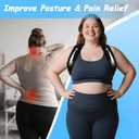 King Mills Plus Size Back Brace, Back Brace Posture Corrector for Women, and Men, Ideally Use as Plus Size XXXL to 6XL Back Straps for Posture, Hydrolabs Posture Fix, or Rounded Shoulder Corrector