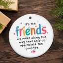 4 x Friendship Gifts for Women Friends - BFF Christmas Ornaments & Decorations - Ceramic Ornaments