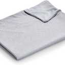 EXQ Home Weighted Blanket Cover 60x80 -Queen Size Premium Soft for Weighted Blanket with Zipper,Machine Washable Duvet Cover (Grey,Duvet Cover Only)