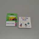5 Pcs Mini Coloring Books with 12 Mini Pencils Variety Pack Pocket Size Small Coloring Books Gifts for Adults Coworkers Travel(Simple)