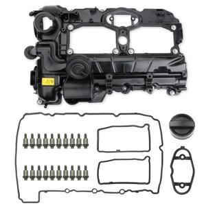 MITZONE N26 Engine Valve Cover with Gasket Bolts Kit & Oil Cap for BMW 2012/2014-2016 328i 328i xDrive 428i 2.0L Replace 11127633630 N26 SULEV