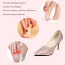 High Heel Cushion Inserts Women, Adhesive High Heel Relief Insoles Prevent Slipping, Silicone Invisible Cushioning Insoles, Arch Support Shoe Inserts for High Arch Flat Feet, 2 Pairs, Clear