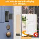 Blink Doorbell Mount, Anti-Theft Video Doorbell Door Mount Bracket No Drilling, Not Block Doorbell Motion Sensor, Easy to Install, Fit for Blink Doorbell Camera (Black)
