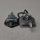 Trailer Door Latch T-Handle Lock Stainless Steel Keys Replacement for Camper RV Truck Tool (2PCS)