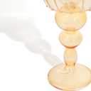 Desk Lamp Shaped Glass Candle Holders - Glass Hurricane Candleholders Crystal Decorative Candle Stand for Table Wedding Dinning Centerpieces Party Supplies Decor Amber