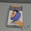 LotFancy Face Ice Pack Wrap for TMJ, Wisdom Teeth, with 4 Reusable Hot Cold Therapy Gel Packs, Pain Relief for Head, Oral and Facial Surgery, Dental Implants, Blue