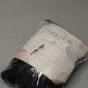 PARTISKY Black Polyester Rectangle Table Skirt, 6ft x 72in, Wrinkle Resistant, Pleated Ruffle, Perfect for Banquet, Wedding, Trade Show, Dining Table