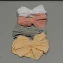 Yxiang 4 PCS Super Stretchy Soft Baby Headband,Cute Big Bows Head Wrap Nylon Headband for Baby Girls Newborn Infant Toddlers
