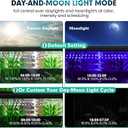 hygger Custom LED Aquarium Light,Daylight-Moonlight & 24/7 Mode, Adjustable Brightness 8 Colors Full Spectrum Fish Tank Light for 48-55 Inches Freshwater Planted Tank Auto On Off Ramp Up Down