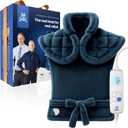 Bob and Brad Heating Pad for Back Pain Relief, FSA Eligible HSA Eligible Electric Heat Pad for Neck Shoulders & Full Body, Edge-Weighted Design, Fast Heating, ETL Certified, Gift for Women Men 24"x33"