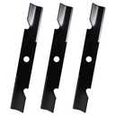 UPOW 103-6402 Blade Compatible with Ex Mark 52" Deck Lazer Z Turf Tracer Pioneer, High Lift Mower Blade Replaces 103-6402-S 103-6382 103-6387-S to ro 109-6873, 18" Length 15/16" Center Hole, 3 Pack