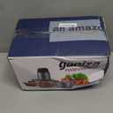 GANIZA Food Processors, Electric Food Chopper with Meat Grinder & Vegetable Chopper - 2 Bowls (8 Cup+8 Cup) with Powerful 450W Copper Motor - Includes 2 Sets of Bi-Level Blades for Fruits/Meat/Nuts (Black)