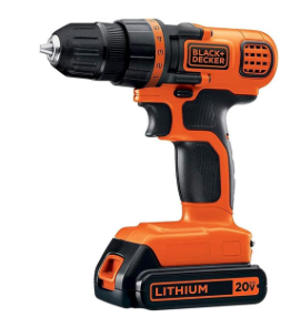 BLACK+DECKER 20V MAX Cordless Drill and Driver, 3/8 Inch, With LED Work Light, Battery and Charger Included (LDX120C) : Tools & Home Improvement