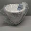 Plastic Flower Pots Planters For Indoor Plants, 4 Pack 14 Inch White Plant Pots With Drainage Hole & Tray, Modern Decorative Large Plant Pot With Saucer For Indoor Outdoor Plants Garden House Planter