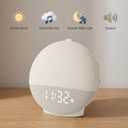 Sunrise Alarm Clock with Sound Machine, Natural Wake Up Light with Night Light, 30 Sleep Sounds, White Noise Machine Alarm Clocks for Bedrooms, Heavy Sleepers