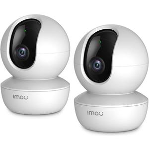 Imou 360 Security Camera Indoor with AI Human/Motion/Sound Detection, WiFi Camera Indoor Wireless 1080P for Pet/Dog/Baby, Smart Tracking, Siren, Night Vision, 2-Way Audio, Works with Alexa, 2 Pack
