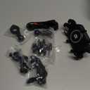 BRCOVAN Motorcycle Phone Mount Holder with Qi 15W Wireless Charger & 30W PD/USB-C Fast Charging Port, Anti-Theft Handlebar Cellphone Cradle with Vibration Dampener, Adjustable for 5.4-7.2'' Smartphone